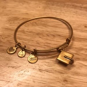 Alex & Ani Gold Graduation Bangle